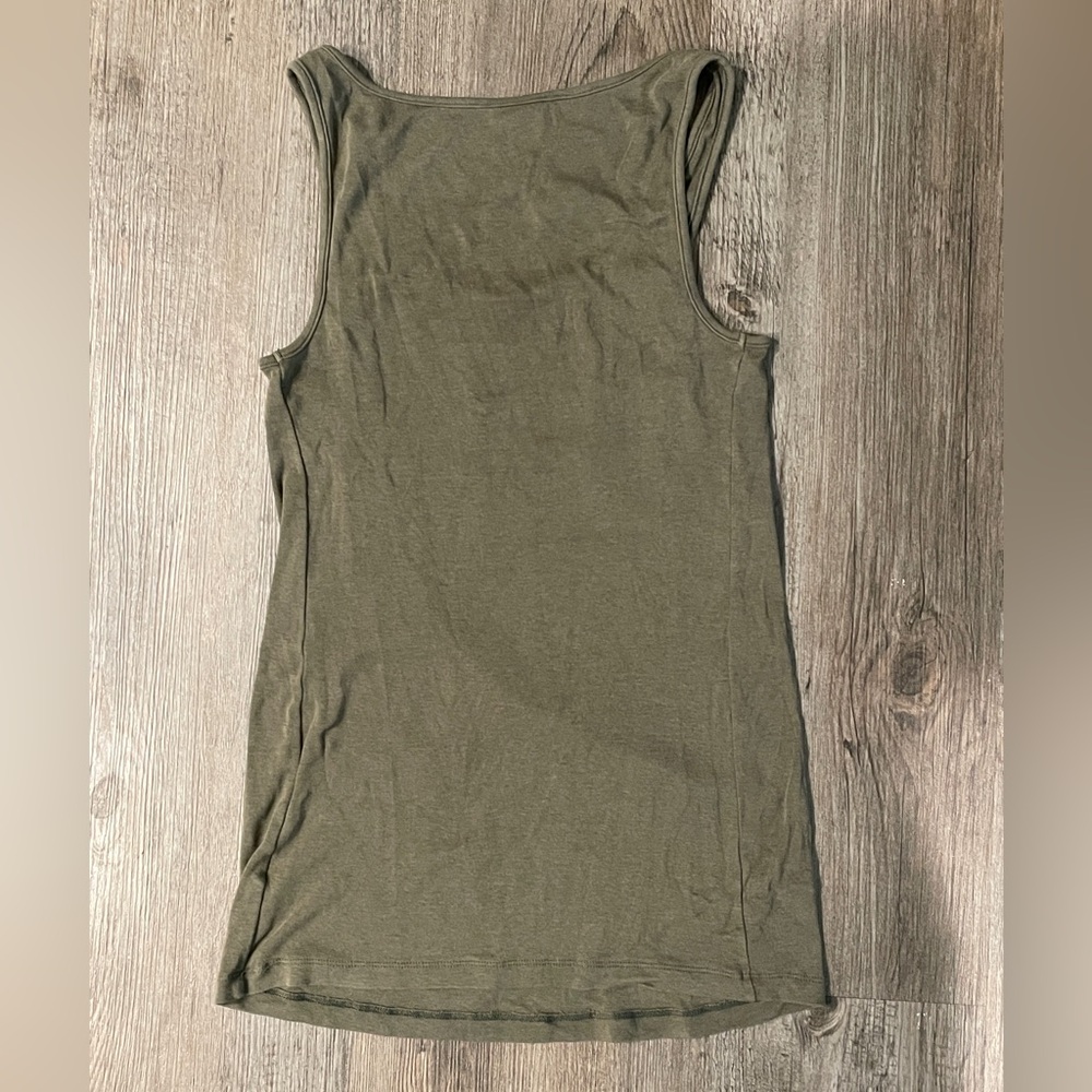 Isabel Maternity Women's Tank Tops Set- Black, Gray, and Olive - Picture 4 of 6